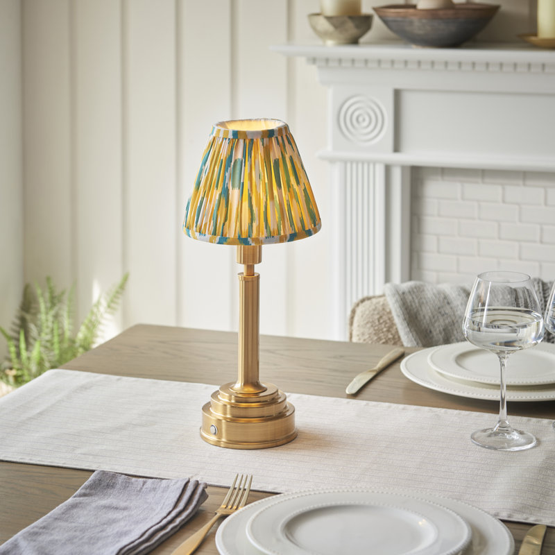 Upton Rechargeable Metal Table Lamp, Jade