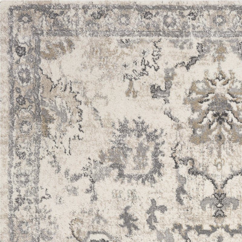Tapis ivoire Burcham, Rectangle 5 pi 3 po x 7 pi 7 po, Ivoire ivoire