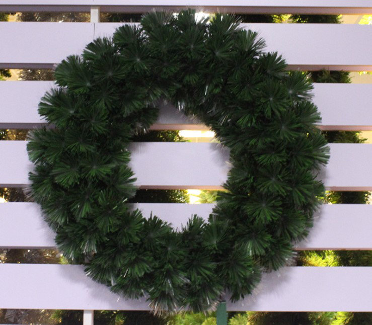 Faux Pine Wreath, 16"H x 16"W