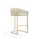 Lioba Upholstered Counter Stool with Metal Frame