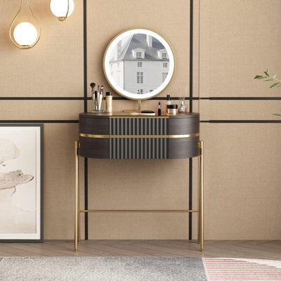 Meuble-lavabo de haute qualité, plateau en verre, pieds en acier inoxydable, très facile à assembler