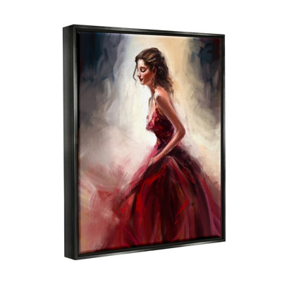 Robe femme élégante rouge par Ziwei Li