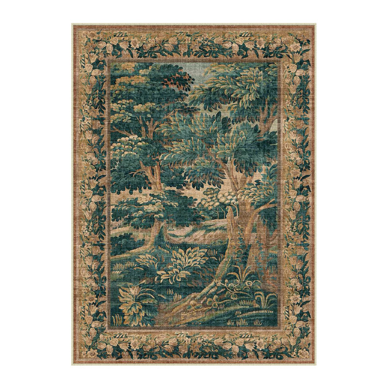 Elowen Vintage Forest Area Rug, Rectangle 3' x 5'