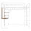 Lit mezzanine double en métal-575785274