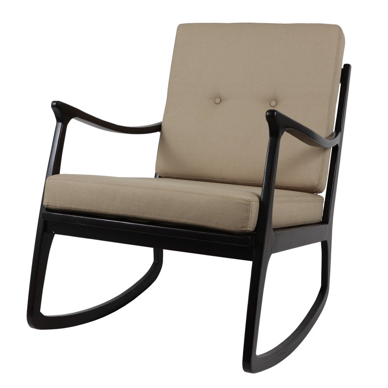 Marmolejo Rocking Chair, Dark Brown/Natural