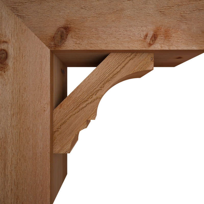 Support de bloc Balboa avec entretoise décalée, 24 x 24, Cèdre rouge occidental de l 8 po (scié brut)