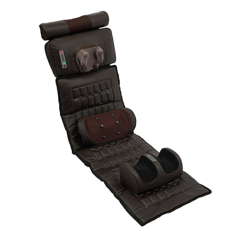Multifunctional Electric PU Full-Body Vibration Heating Massage Mat Adjustable Temperature With Timing Function