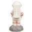Statue astronaute debout sur la lune avec Crypto monnaie Bitcoin