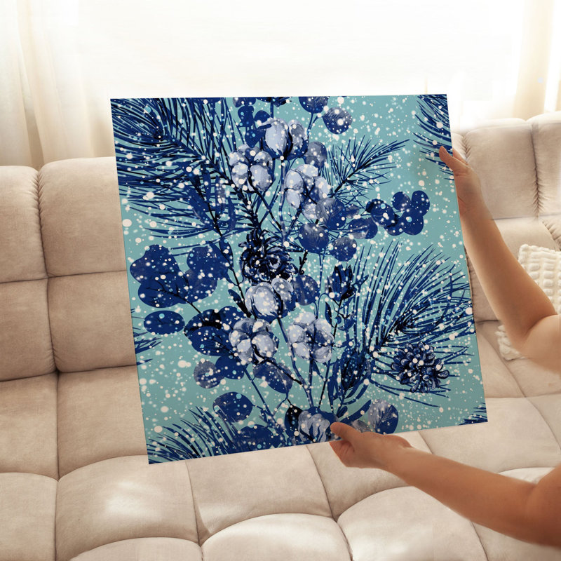 «Botanical Elegance II», reproduction d'art moderne sans cadre, H 18 po x l 18 po