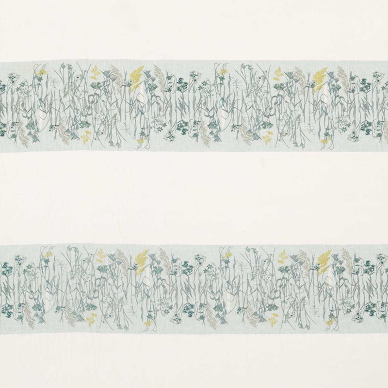 Pressed Flowers Fabric, Mist/Linden
