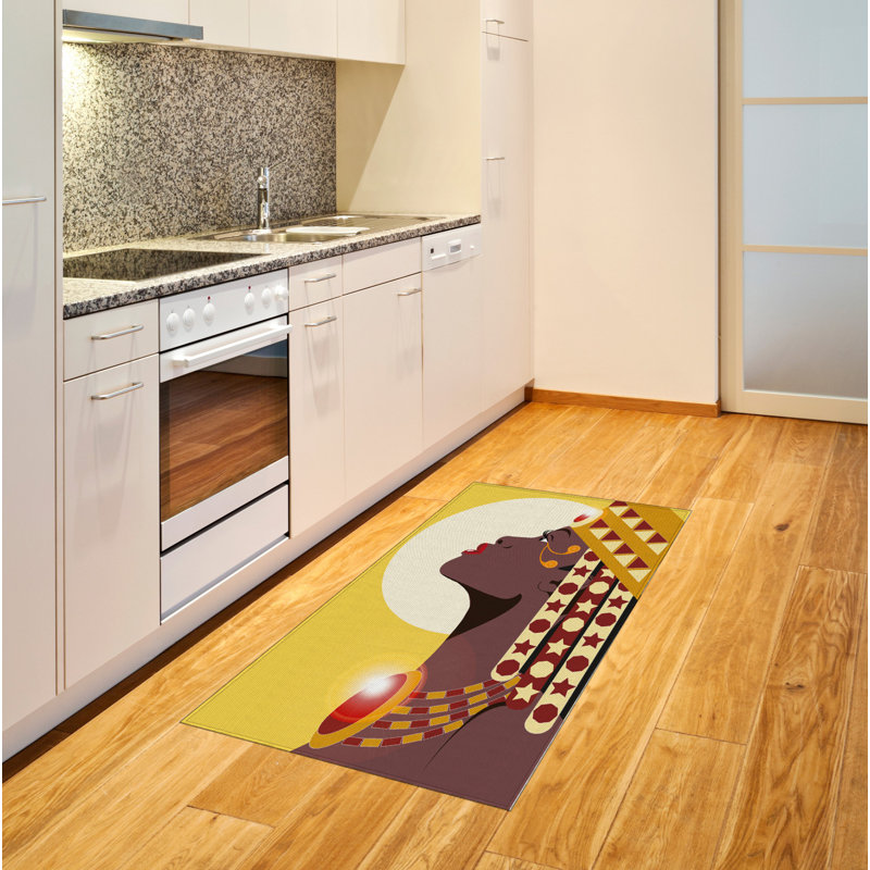 Tapis décoratif à longs fibres en polyester à haute densité pour grand lit Queen, Rectangle 2 pi 7 po x 5 pi