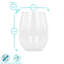 Argon Tableware Reusable Plastic Stemless Wine Glasses-121781272