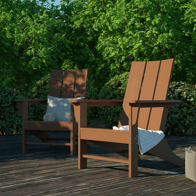 Outdoor Adirondack Chair, Brown