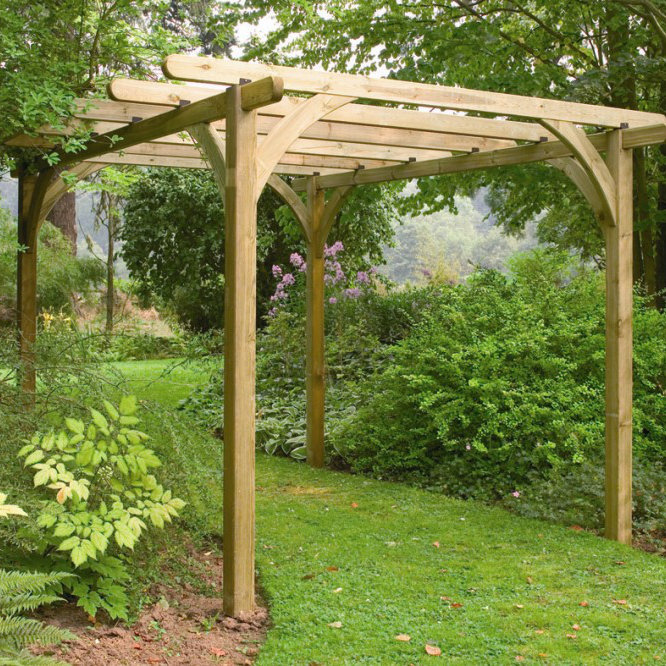 Ultima Pergola, 279 cm H x 358 cm W x 358 cm D