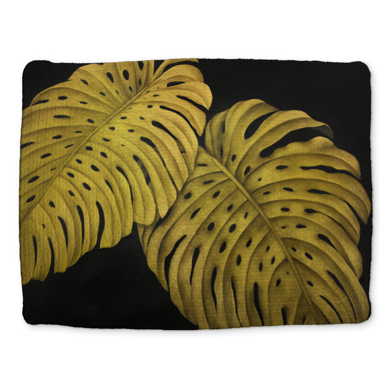 Napperon doré Monstera