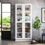 Vitrine 6 portes vitrée avec tablettes