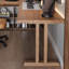 Bureau en bois massif en L noyer clair-874070821-874070822