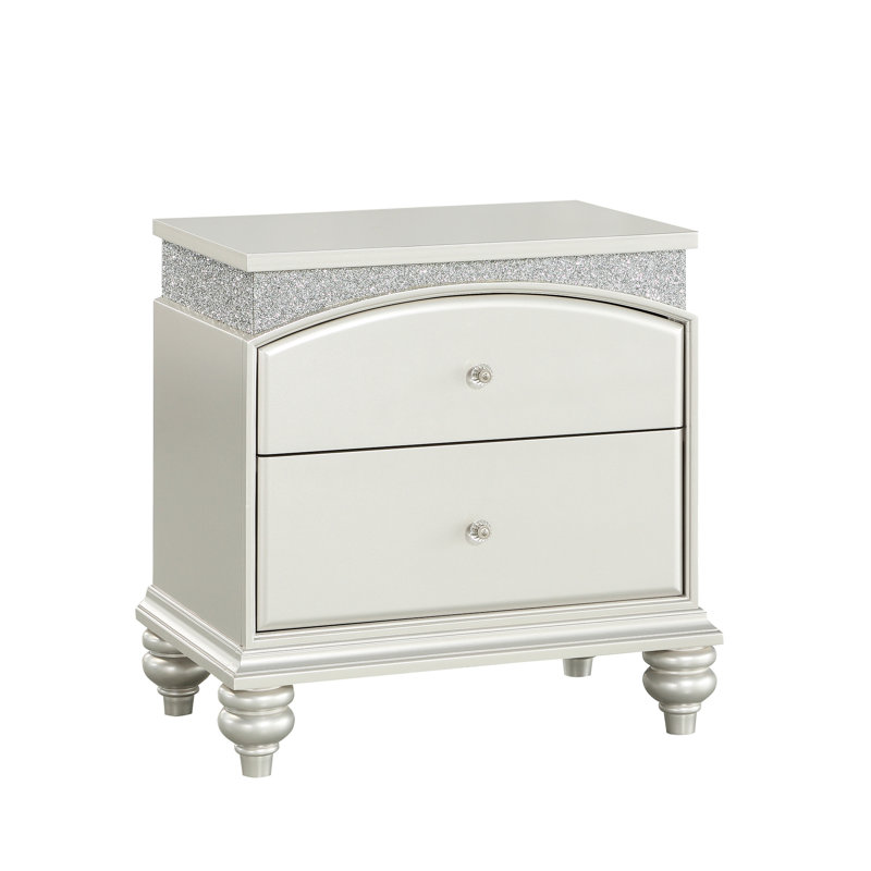 Table de chevet Marvelous Silver-Platinum