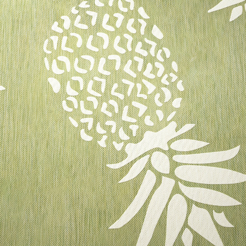 Gunn Ikat Tufted Green Power Loomed Indoor/Outdoor Area Rug, Rectangle 7'9" x 9'9"