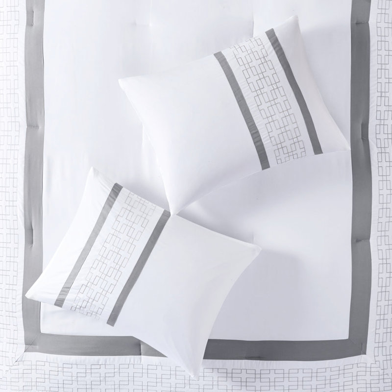 Édredon pour très grand lit 8 pièces - Collection de literie 8 pièces, White