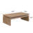 Modern Rustic Wood Coffee Table – Rectangular Living Room Centre Table With Floating Top Design