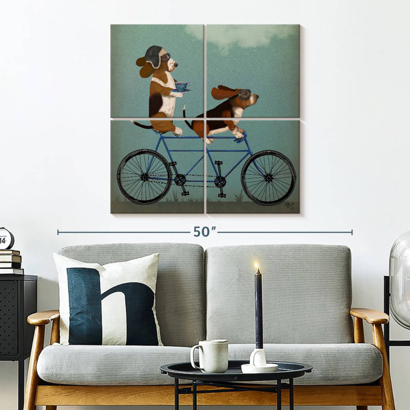 Tandem Bramet Basset Hound, H 32 po x l 32 po