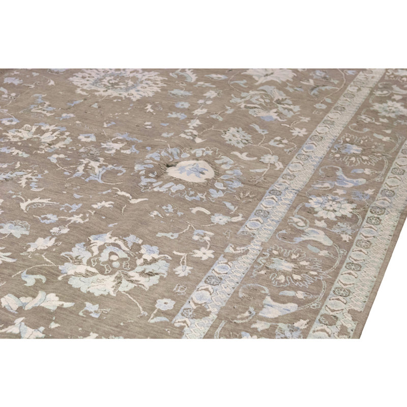 One-of-a-Kind High-Quality Hand-Knotted Brown Area Rug
