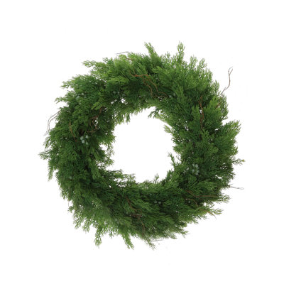 Couronne de 22 po en polychlorure de vinyle Juniper