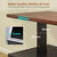 Bureau debout électrique Farmhouse, bureau d'ordinateur à hauteur réglable de 63 po avec 3 tiroirs-1709899651