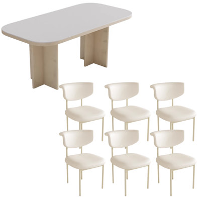 Ensemble de table de salle à manger moderne, simple et pratique