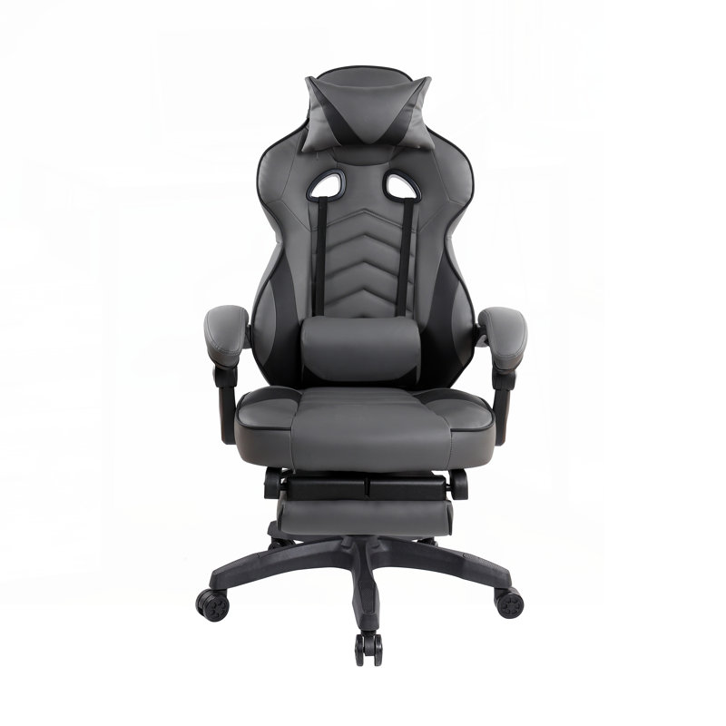 Fauteuil de direction entièrement inclinable avec repose-pieds Gaming