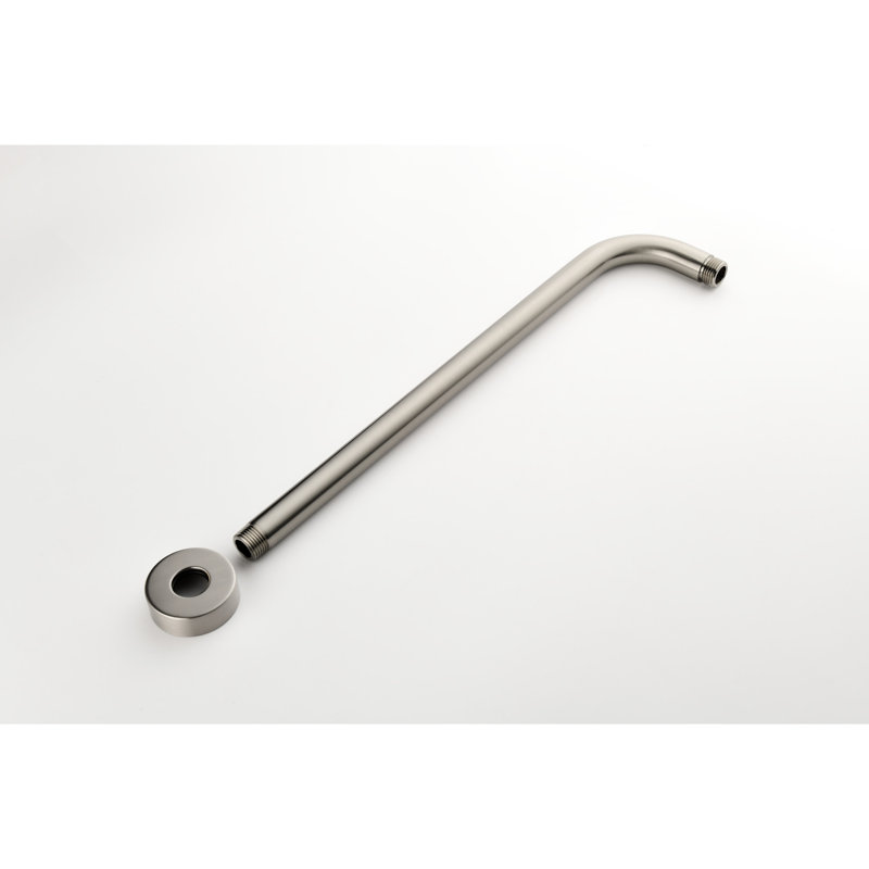 Ensemble de douche mural avec pomme de pluie en acier inoxydable 10 po et robinet à main - Valve d'équilibre à 2 voies Nickel brossé pour robinet de salle de bain haut