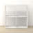 4-Cube Bookcase, Thick Frame, White-120436670-119847681