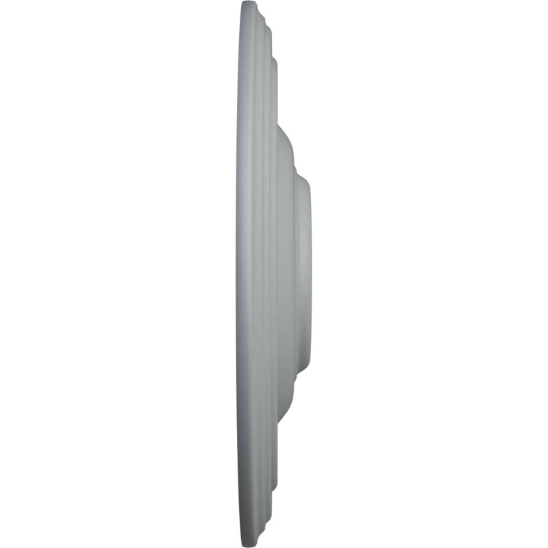 Primed Gray Composite Traditional Ceiling Medallion 14.75"