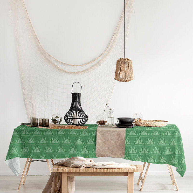 Nappe d’arbre minimaliste classique Barbra, Vert
