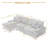 Milbrey 3-Piece Corduroy Modular Sectional with Loose Back-648319927-640565354