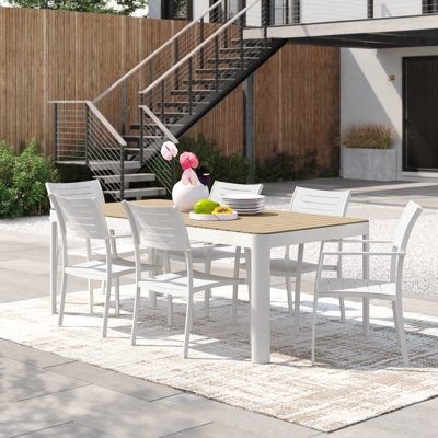 Rafael 6 - Person Patio Dining Set with Rectangular Table