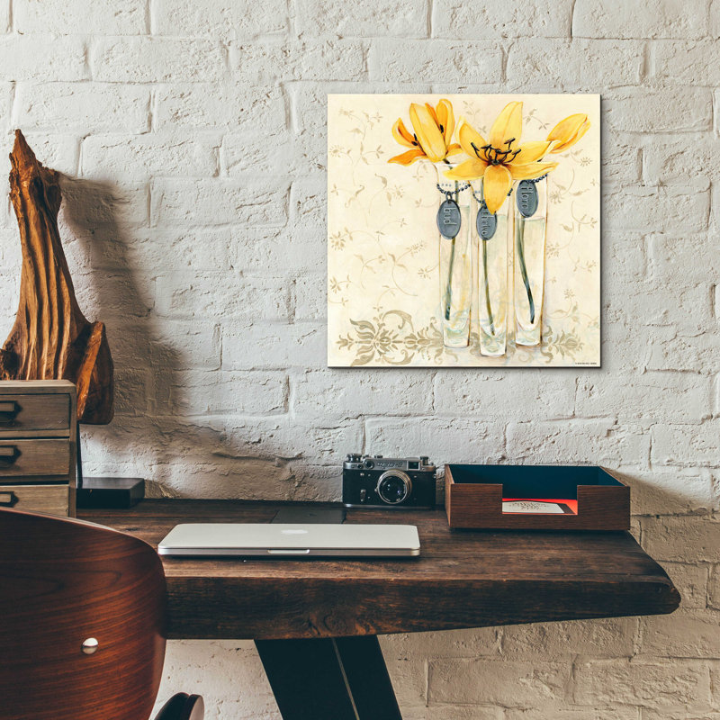«Inspired Yellow» par Inconnu JD, H 12 po x l 12 po x P 0,13 po