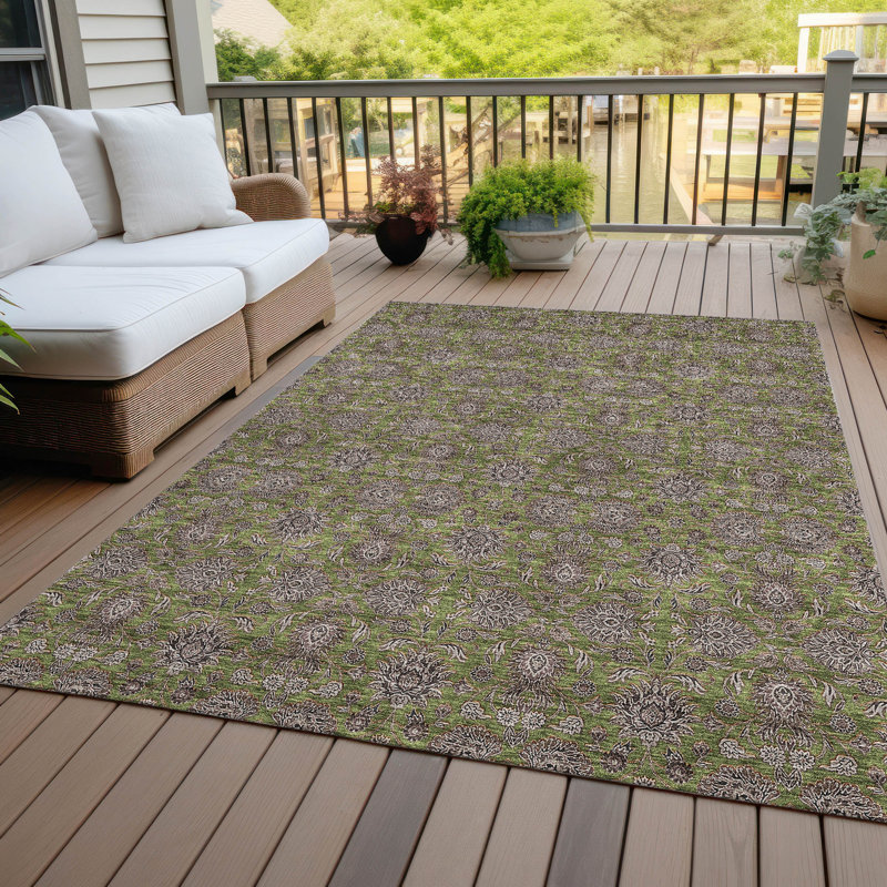 Tapis intérieur / extérieur Naadiya, Rectangle 5 pi x 7 pi 6 po