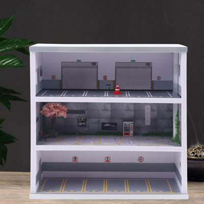 Modern 55" 4-Tier Transparent Display Cabinet Floor Standing Showcase With Flip-Up Door, Ideal For Living Room, Bedroom, Or Office Curio Collection