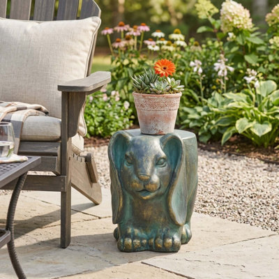 Tabouret de jardin multifonctionnel résistant aux intempéries sans assemblage requis