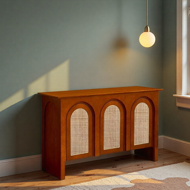 American Retro Arched Sideboard, Light Brown