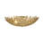 Eclectic 3 Light Gold Leaf Flush Mount-1411352658