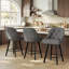 Swivel Upholstered Bar Stool with Solid Wood Frame-1584440448-1584440457