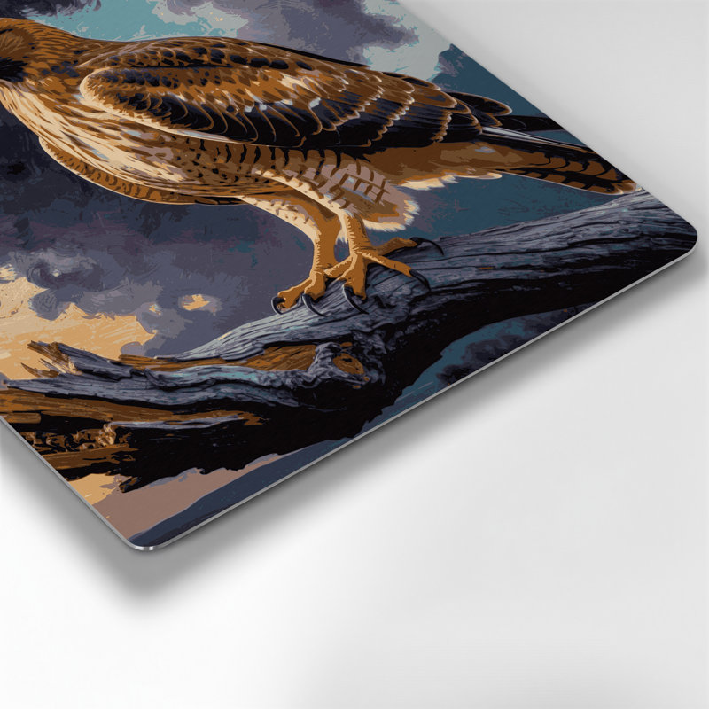 Art mural mauve en métal Birds Cooper, H 12 po x l 12 po