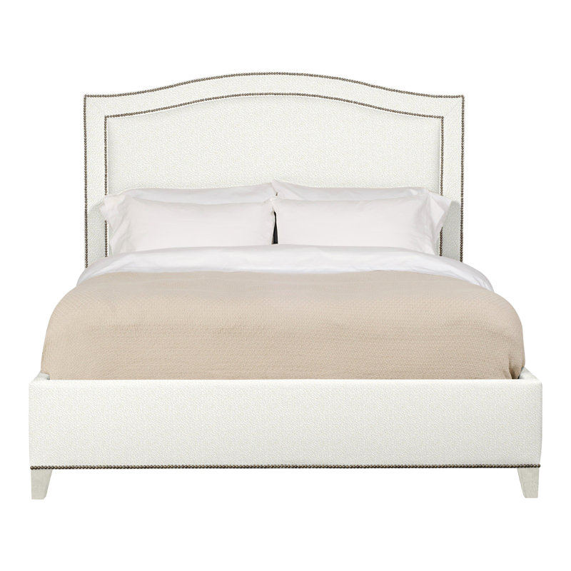 Caroline/Casey Queen Upholstered Low Profile Panel Bed, Navajo, Kempsey Sheepskin, Yes