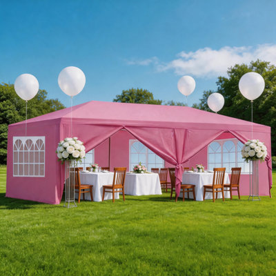 Tente d'abri de jardin 8x5 avec pavillon à toit souple pour les barbecues dans la cour