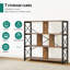 119cm H x 120cm W Metal Etagere Bookcase