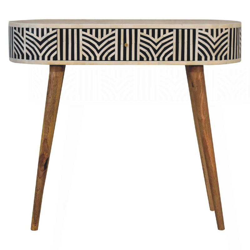 Solid Wood Edessa Bone Inlay Console Table