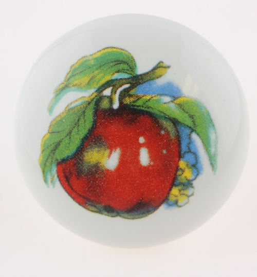 (Paquet de 5) Poignée blanche de 1 1/2 po avec pomme